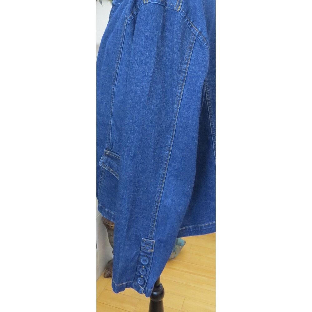 Bill Blass Vintage 90's Women's Denim Jacket/Blazer  Large ** EUC - Picture 4 of 10